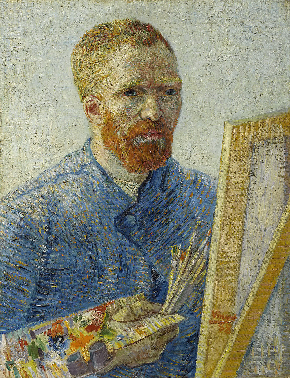 Винсент Ван Гог. "Автопортрет у мольберта". 1888. Музей Ван Гога, Амстердам.